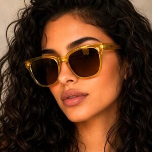 Komono Sunglasses Riviera Yellow Cider Black